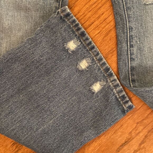 U. S. Polo association size 13/14 jeans, distressed, bellbottom - Picture 2 of 12